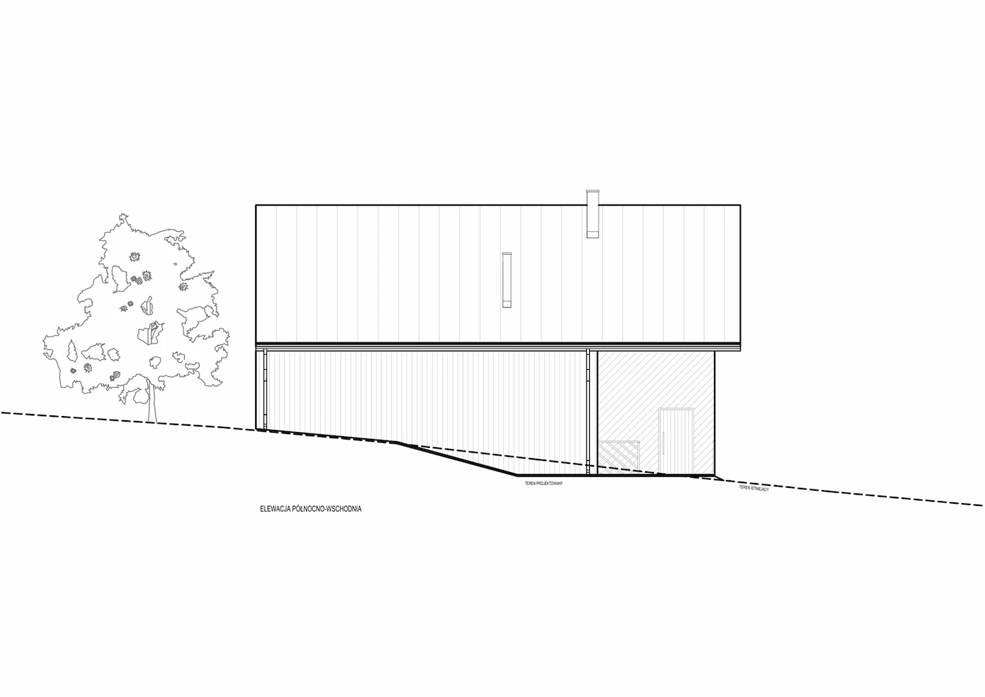 Elewacja północno - wschodnia