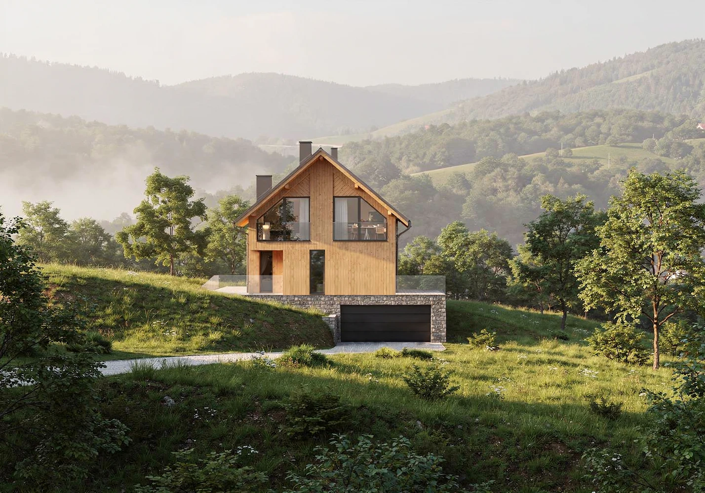 Wizualizacja projektu domu na Stoku